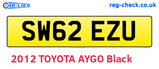 SW62EZU are the vehicle registration plates.