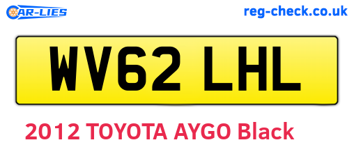 WV62LHL are the vehicle registration plates.
