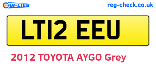 LT12EEU are the vehicle registration plates.