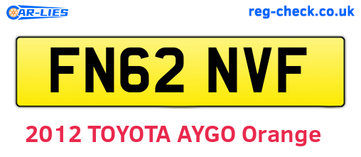 FN62NVF are the vehicle registration plates.