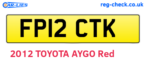 FP12CTK are the vehicle registration plates.