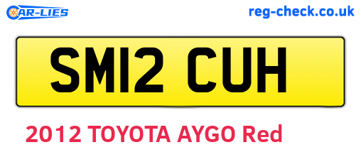 SM12CUH are the vehicle registration plates.