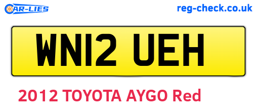 WN12UEH are the vehicle registration plates.