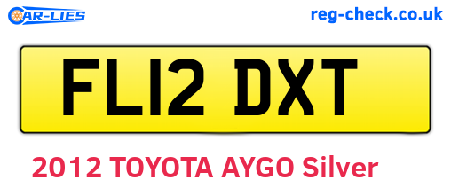 FL12DXT are the vehicle registration plates.