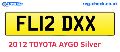 FL12DXX are the vehicle registration plates.