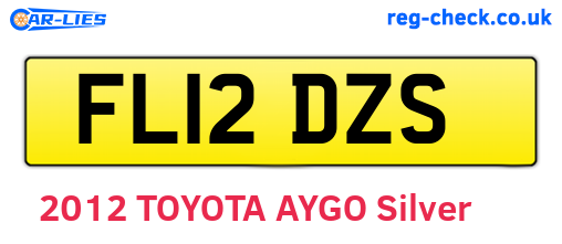 FL12DZS are the vehicle registration plates.