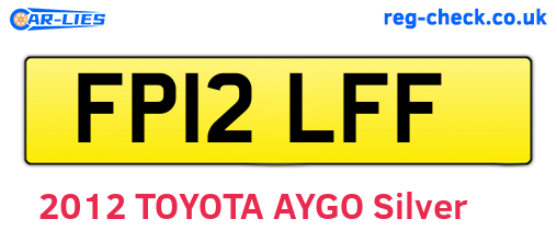 FP12LFF are the vehicle registration plates.