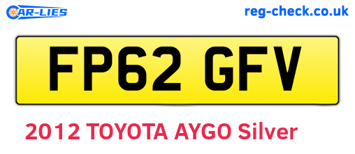 FP62GFV are the vehicle registration plates.
