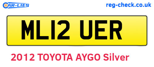 ML12UER are the vehicle registration plates.