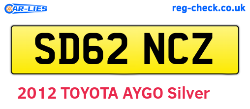 SD62NCZ are the vehicle registration plates.