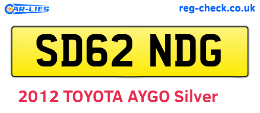 SD62NDG are the vehicle registration plates.