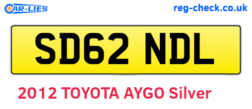 SD62NDL are the vehicle registration plates.