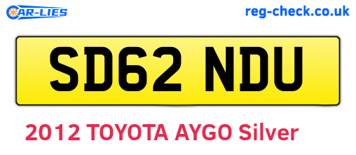 SD62NDU are the vehicle registration plates.