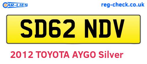 SD62NDV are the vehicle registration plates.