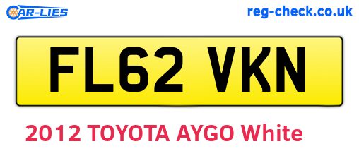 FL62VKN are the vehicle registration plates.