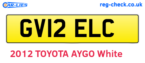 GV12ELC are the vehicle registration plates.