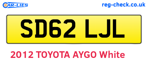 SD62LJL are the vehicle registration plates.