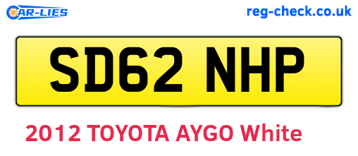 SD62NHP are the vehicle registration plates.