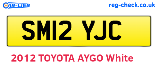 SM12YJC are the vehicle registration plates.