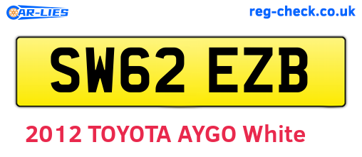 SW62EZB are the vehicle registration plates.