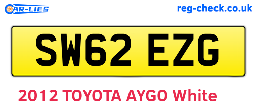 SW62EZG are the vehicle registration plates.
