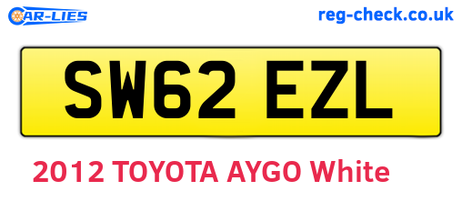 SW62EZL are the vehicle registration plates.