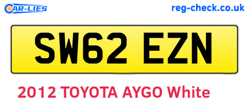 SW62EZN are the vehicle registration plates.