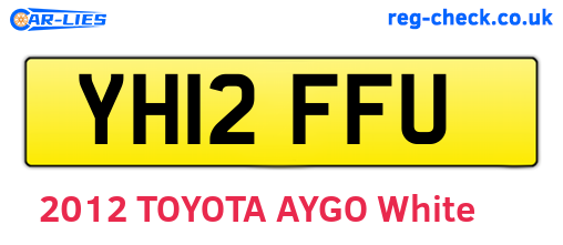 YH12FFU are the vehicle registration plates.