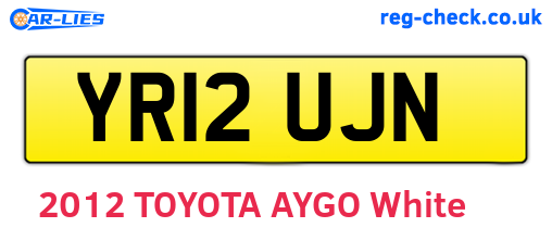 YR12UJN are the vehicle registration plates.