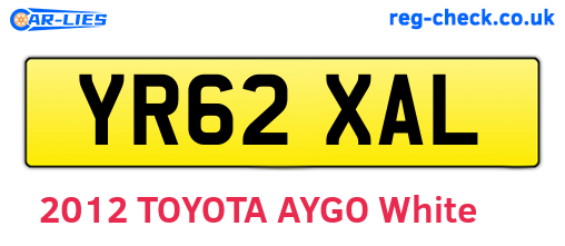 YR62XAL are the vehicle registration plates.