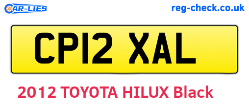 CP12XAL are the vehicle registration plates.