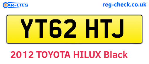 YT62HTJ are the vehicle registration plates.