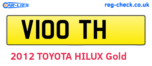 V10OTH are the vehicle registration plates.