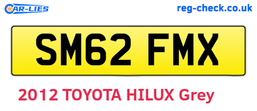 SM62FMX are the vehicle registration plates.