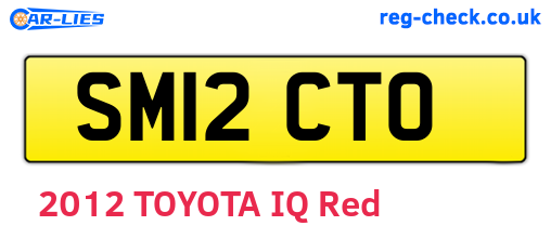 SM12CTO are the vehicle registration plates.