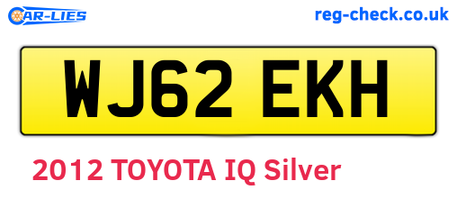 WJ62EKH are the vehicle registration plates.
