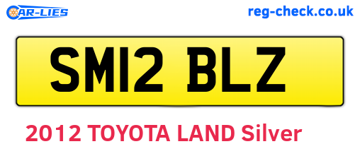 SM12BLZ are the vehicle registration plates.