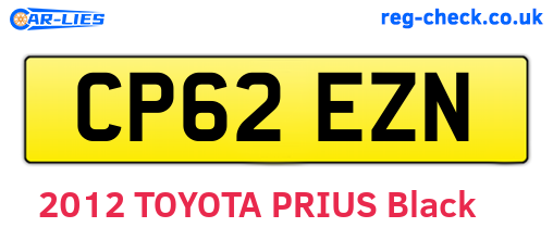 CP62EZN are the vehicle registration plates.