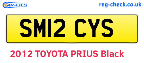 SM12CYS are the vehicle registration plates.