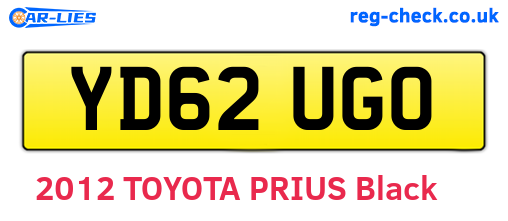 YD62UGO are the vehicle registration plates.