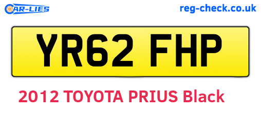 YR62FHP are the vehicle registration plates.