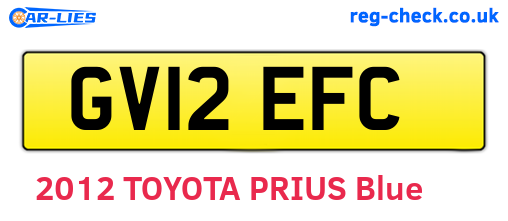 GV12EFC are the vehicle registration plates.