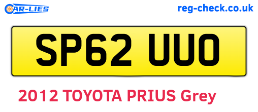SP62UUO are the vehicle registration plates.