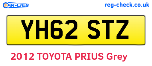 YH62STZ are the vehicle registration plates.