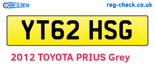 YT62HSG are the vehicle registration plates.