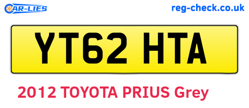 YT62HTA are the vehicle registration plates.