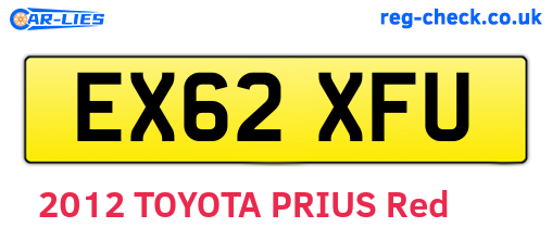 EX62XFU are the vehicle registration plates.