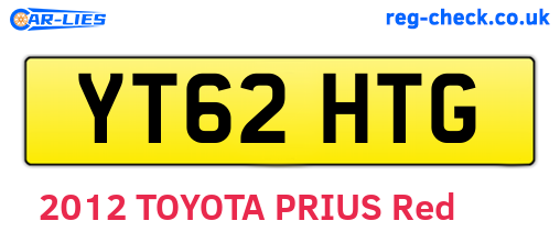 YT62HTG are the vehicle registration plates.