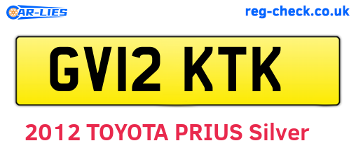 GV12KTK are the vehicle registration plates.