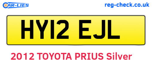 HY12EJL are the vehicle registration plates.